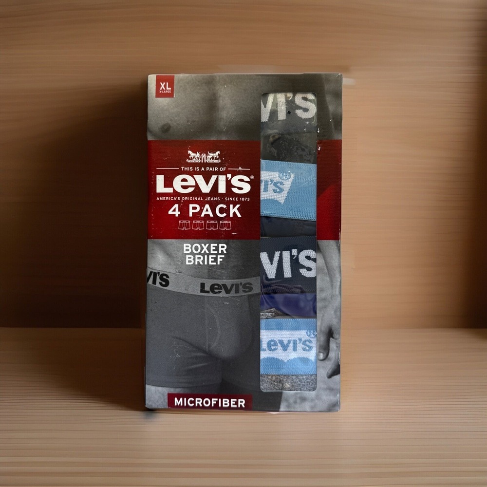 Levi's Boxer Brief Microfiber 4 Pack Contour Pouch X-Large 40-42